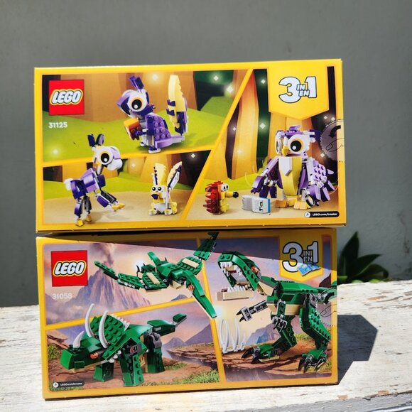 NEW LEGO Creator 3-in-1 BUNDLE Fantasy Forest Creatures Woodland Owl Dinosaurs - Picture 5 of 12